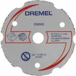Großhandel 🌟 Dremel DSM500 2615S500JB Trennscheibe Gerade 77 Mm 1 St. Hartholz, Weichholz, Sperrholz, Laminat, Ku 💯